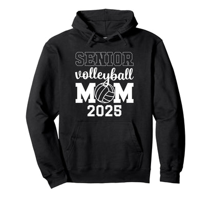 Volleyball Mom Game Day Senior Hoodie - Fun Novelty Design Men Women - T-Shirt, Sweatshirt, Hoodie