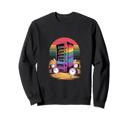 Time Snack Machine Surreal Sweatshirt - Aesthetic Graphic Men Women - T-Shirt, Sweatshirt, Hoodie