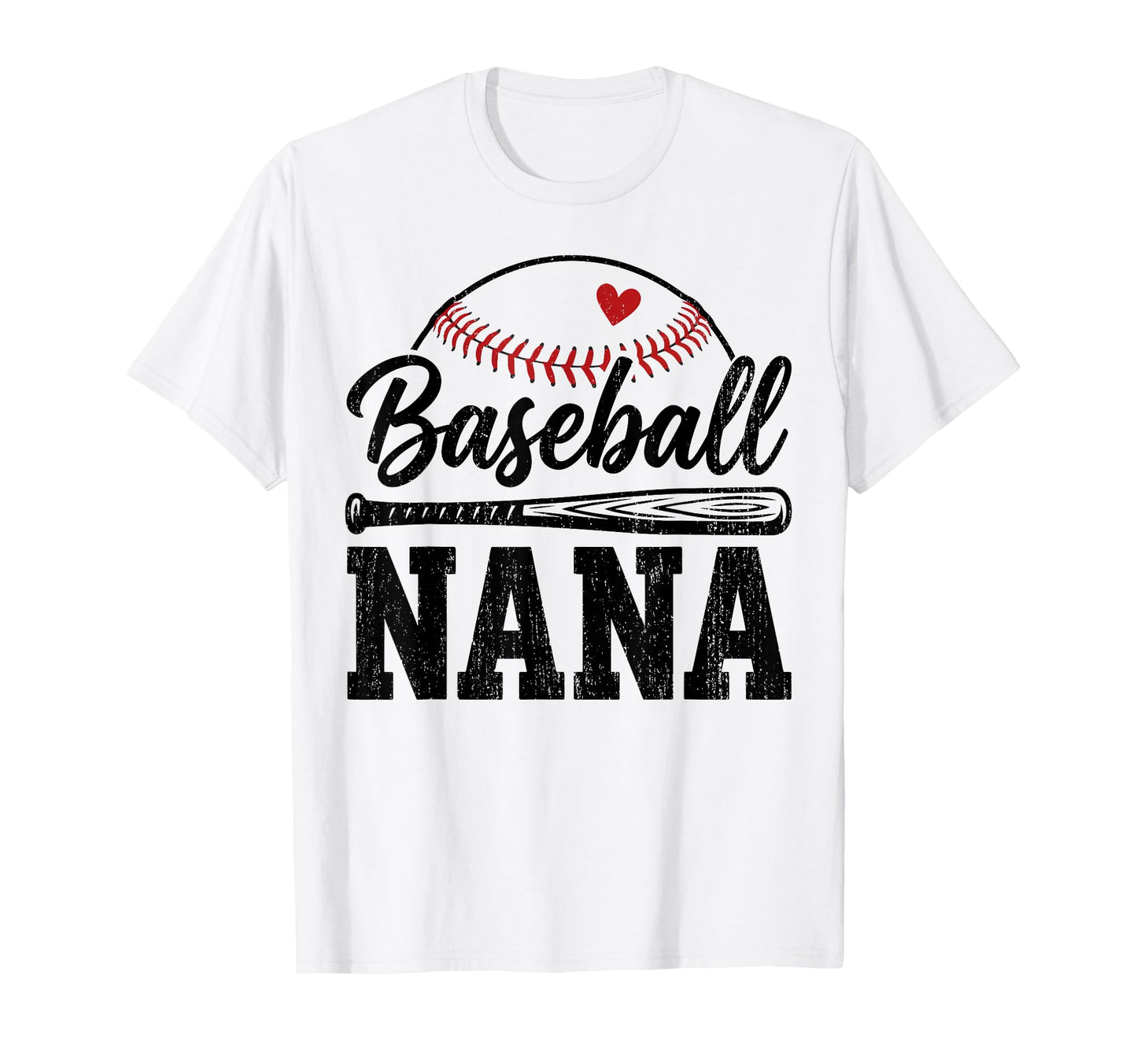 Baseball Nana Grandma Baseball Sport T-Shirt - Minimalist Print Men Women - T-Shirt, Sweatshirt, Hoodie