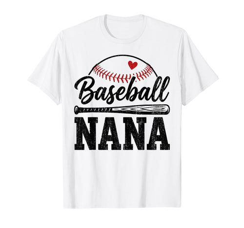 Baseball Nana Grandma Baseball Sport T-Shirt - Minimalist Print Men Women - T-Shirt, Sweatshirt, Hoodie