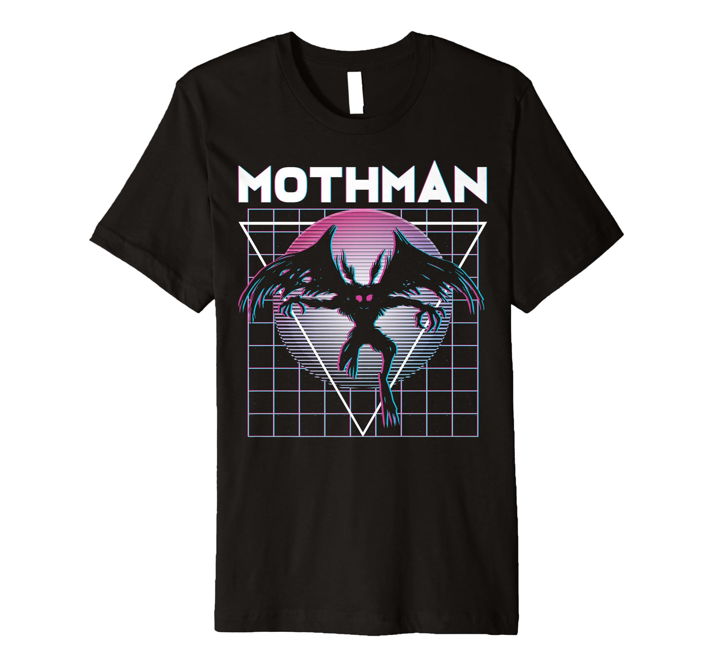 Vaporwave Aesthetic Mothman T-Shirt - Custom Art Print for Adults - T-Shirt, Sweatshirt, Hoodie