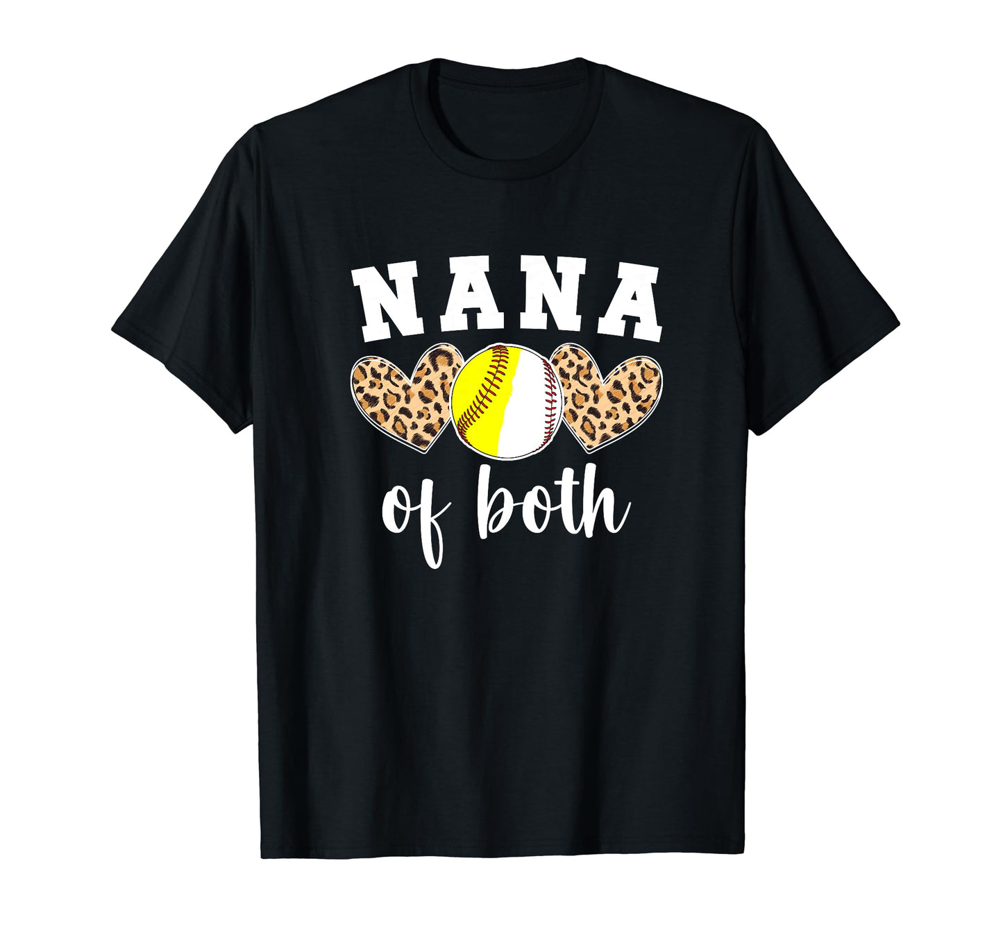 Nana Both Baseball Softball Nana Ballers T-Shirt - Graphic Print for Adults - T-Shirt, Sweatshirt, Hoodie