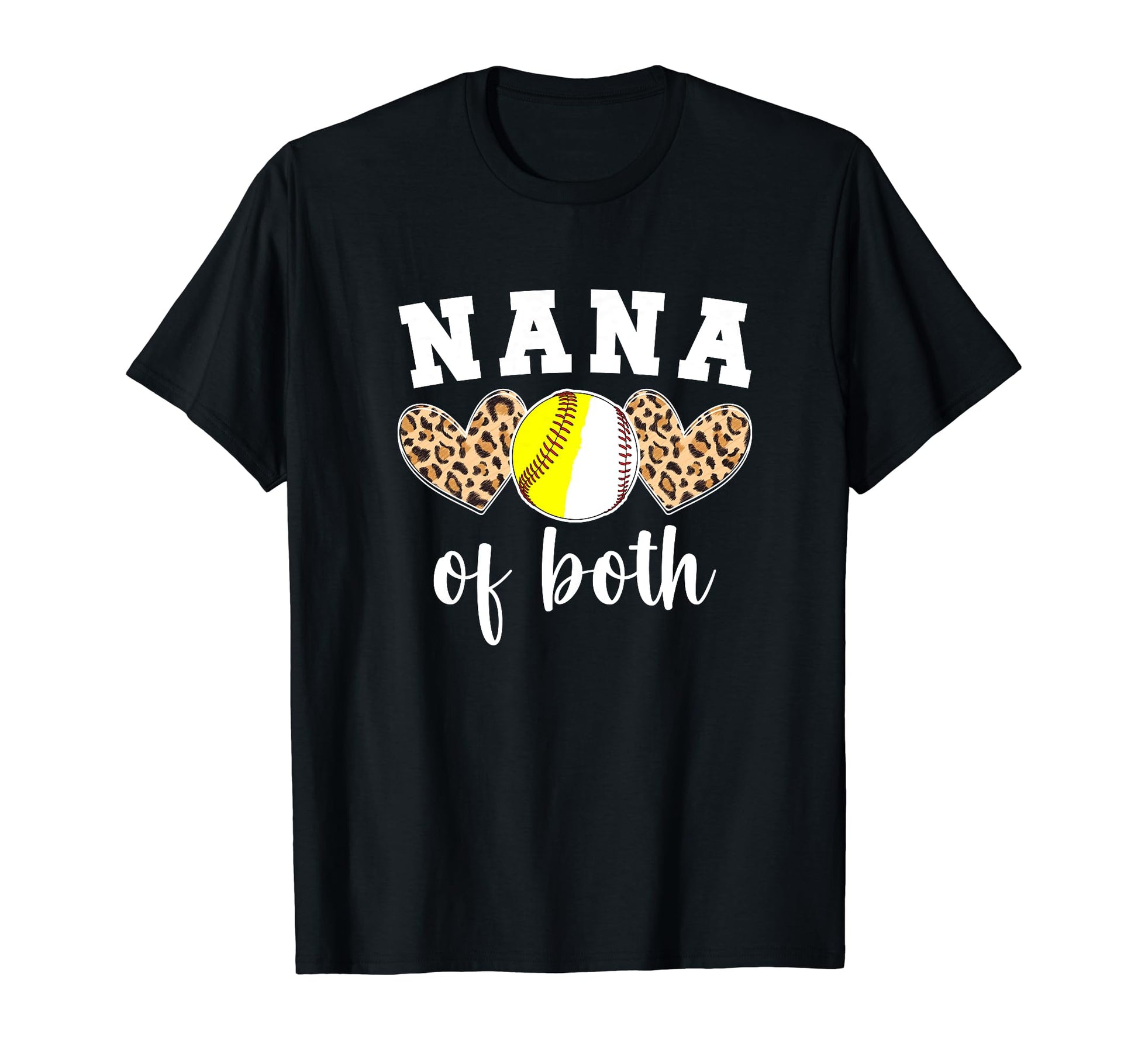 Nana Both Baseball Softball Nana Ballers T-Shirt - Graphic Print for Adults - T-Shirt, Sweatshirt, Hoodie