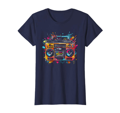 Ghetto Blaster Hip Hop 80S 90S Street T-Shirt - Novelty Apparel for Adults - T-Shirt, Sweatshirt, Hoodie