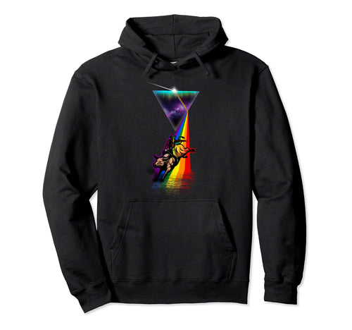 Prism Bull Riding Hoodie - Graphic Print Unisex - T-Shirt, Sweatshirt, Hoodie
