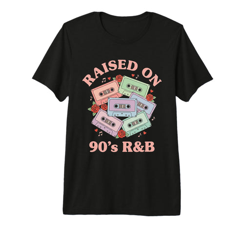Raised 90S R B Cassette Throwback Old T-Shirt - Custom Art Print Unisex - T-Shirt, Sweatshirt, Hoodie