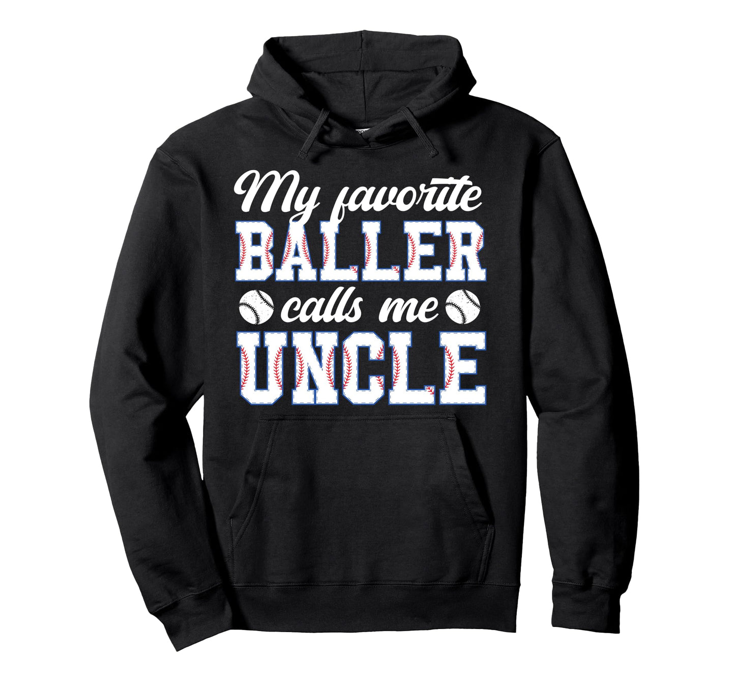 Proud Baseball Uncle Baseball Player Hoodie - Custom Art Print for Adults - T-Shirt, Sweatshirt, Hoodie