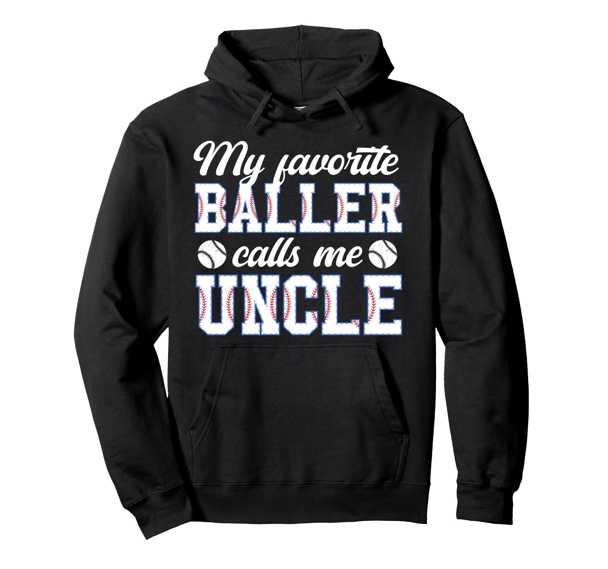 Proud Baseball Uncle Baseball Player Hoodie - Custom Art Print for Adults - T-Shirt, Sweatshirt, Hoodie