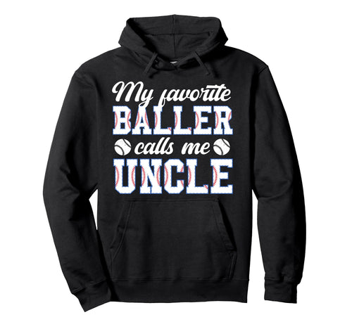 Proud Baseball Uncle Baseball Player Hoodie - Custom Art Print for Adults - T-Shirt, Sweatshirt, Hoodie