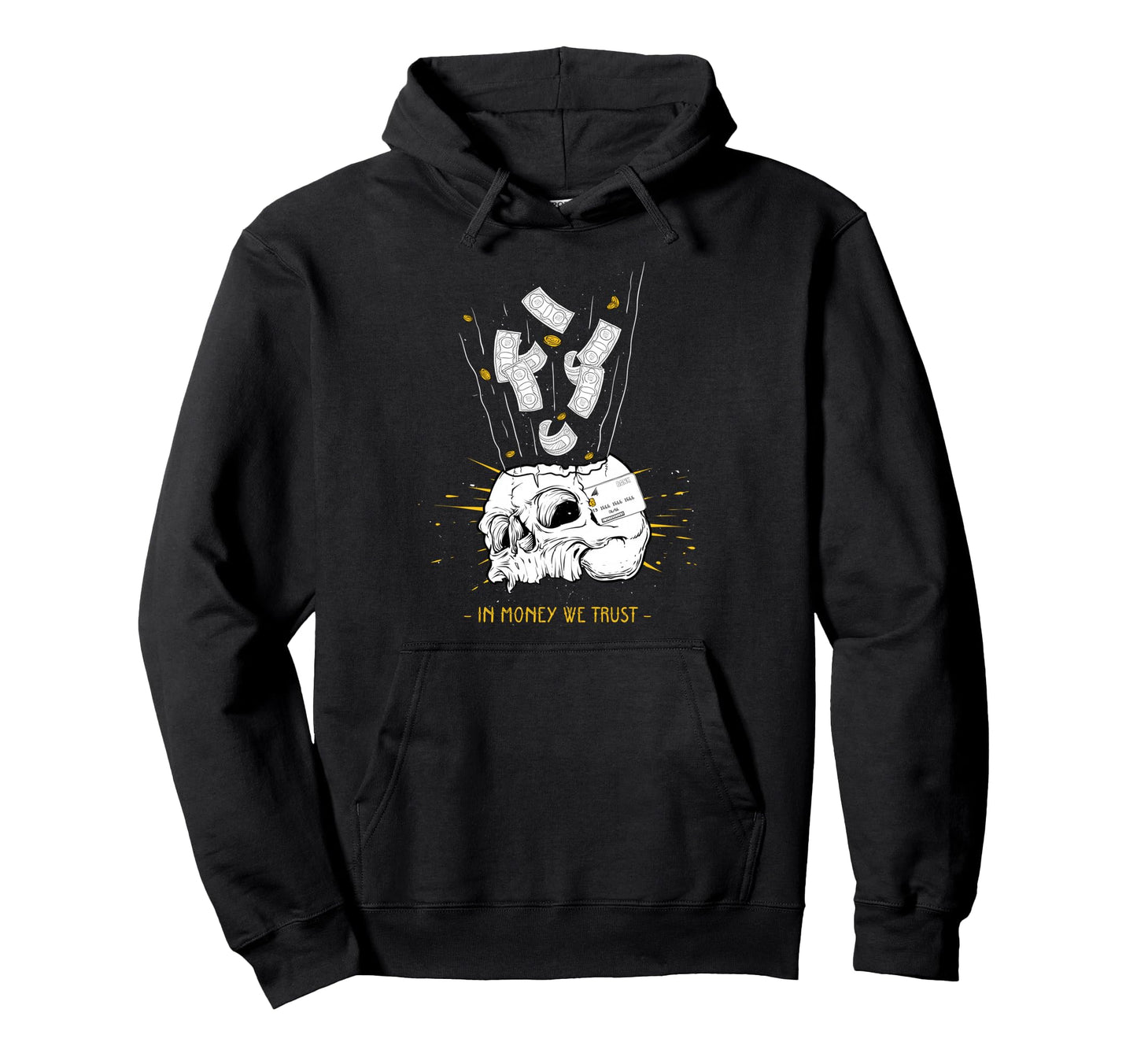 Money We Trust Aesthetic Edgy Streetwear Hoodie - Custom Art Print Unisex - T-Shirt, Sweatshirt, Hoodie