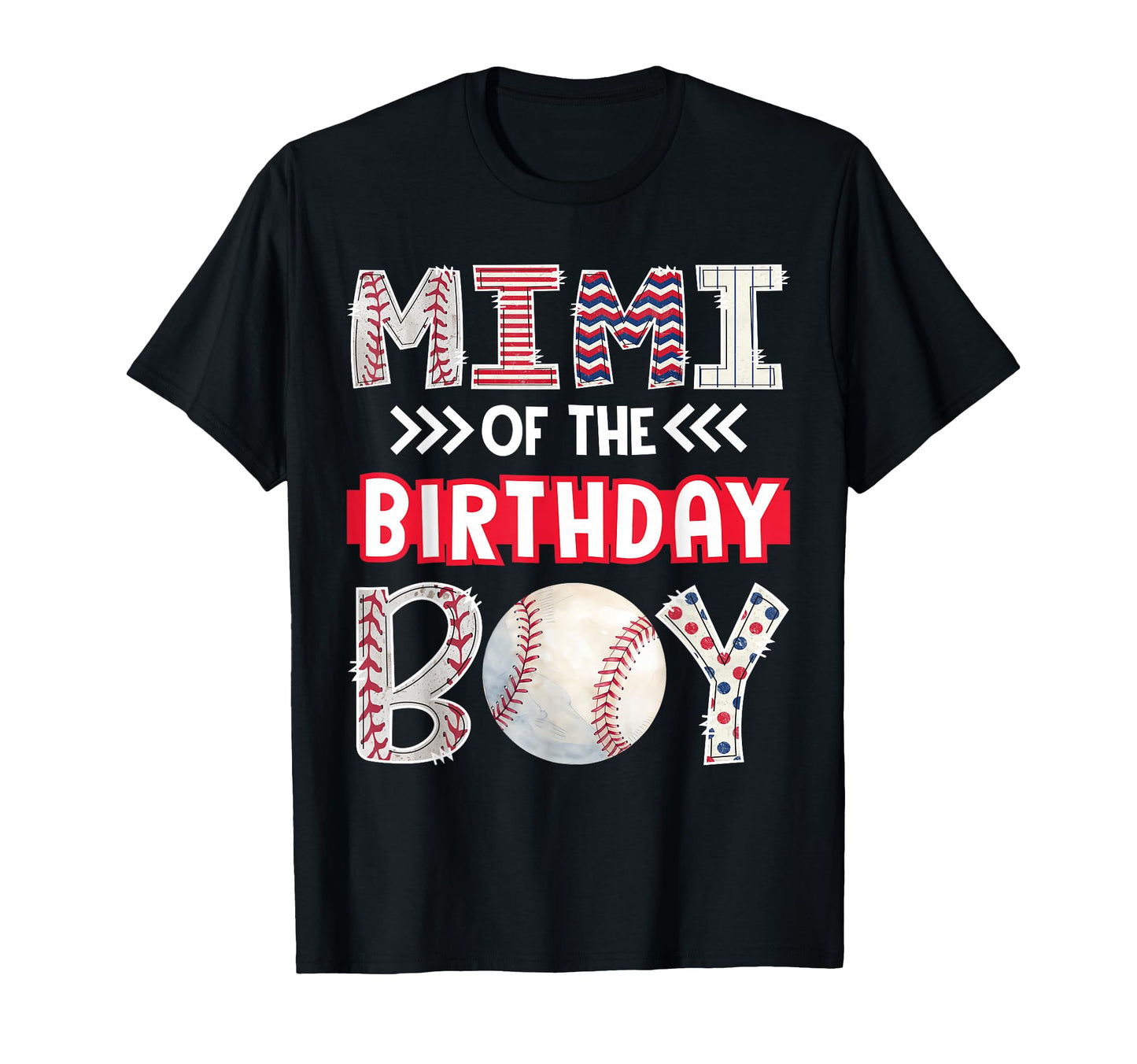 Mimi Birthday Baseball Family Squad T-Shirt - Graphic Print Unisex - T-Shirt, Sweatshirt, Hoodie