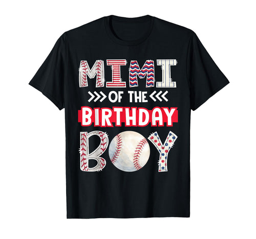 Mimi Birthday Baseball Family Squad T-Shirt - Graphic Print Unisex - T-Shirt, Sweatshirt, Hoodie