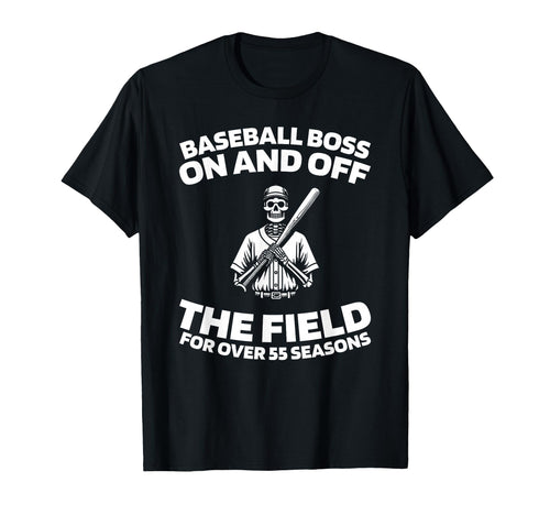 55Th Birthday Baseballer Sport Team T-Shirt - Trendy Graphic Unisex - T-Shirt, Sweatshirt, Hoodie