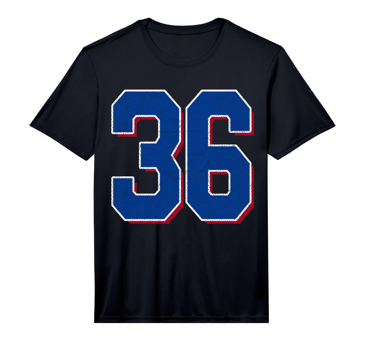 Number 36 Numbered Uniform Sports T-Shirt - Casual Everyday Wear Men Women - T-Shirt, Sweatshirt, Hoodie