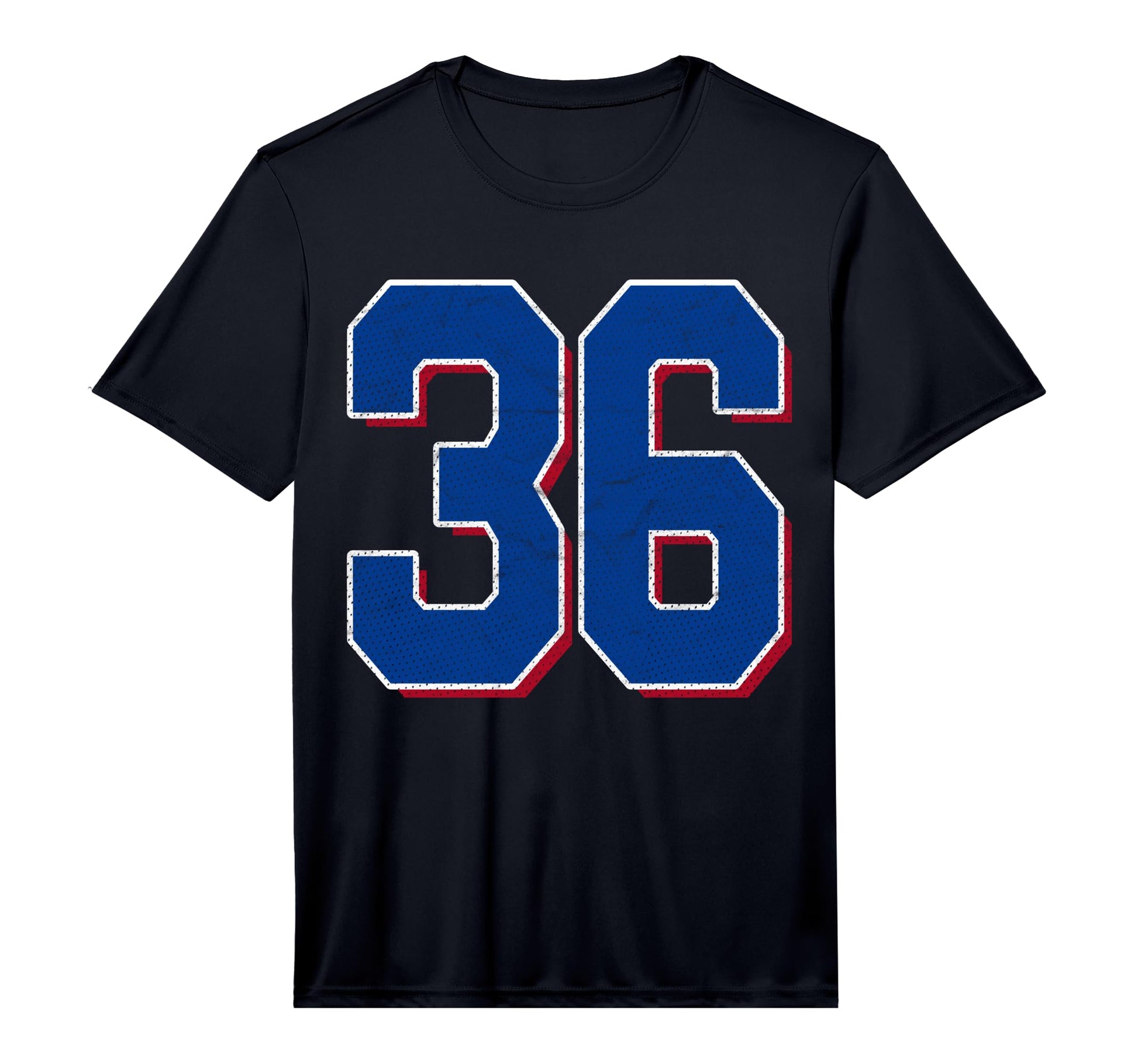Number 36 Numbered Uniform Sports T-Shirt - Casual Everyday Wear Men Women - T-Shirt, Sweatshirt, Hoodie