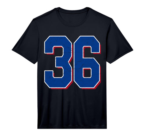 Number 36 Numbered Uniform Sports T-Shirt - Casual Everyday Wear Men Women - T-Shirt, Sweatshirt, Hoodie