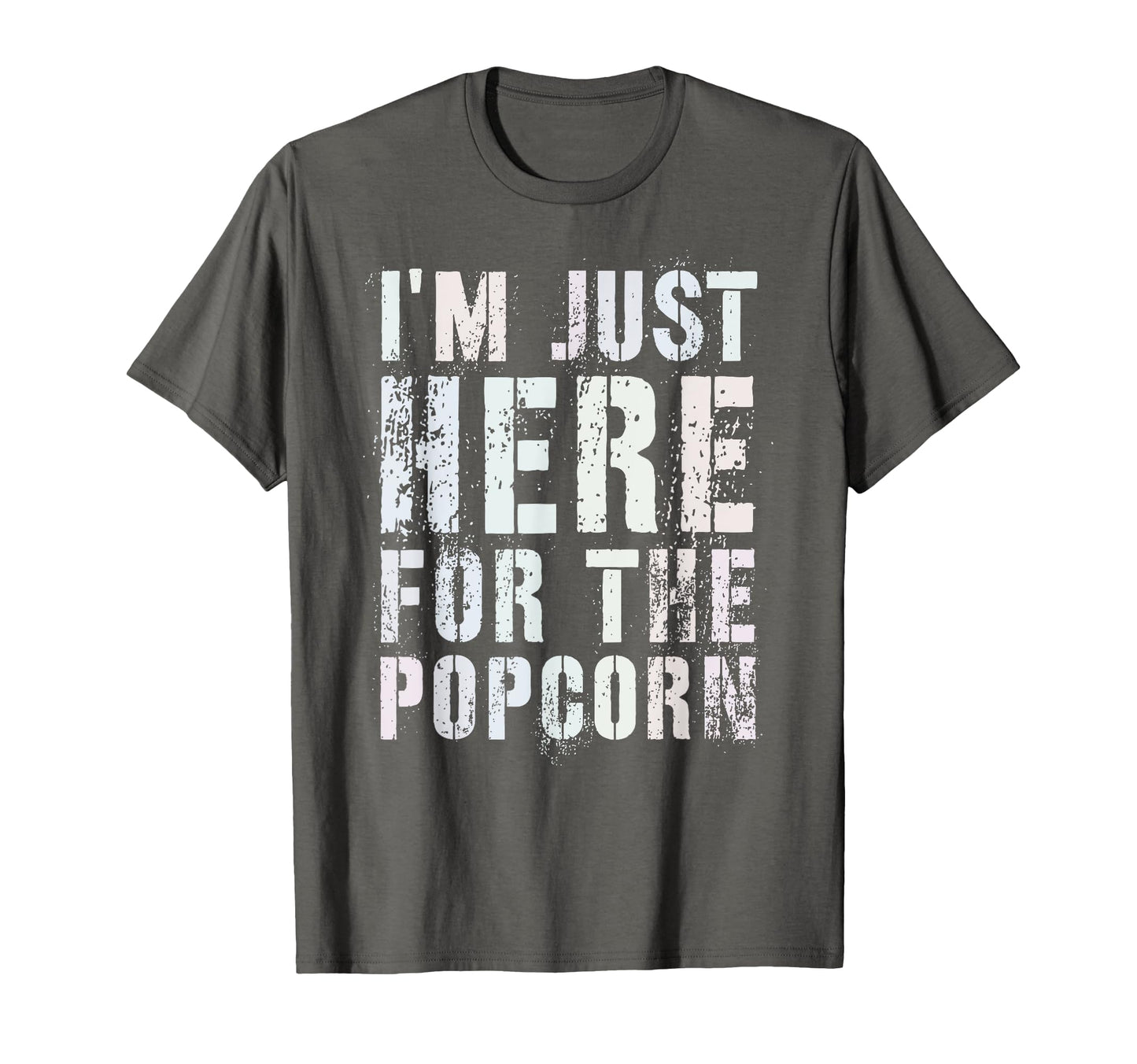 Funny Im Just Here Popcorn Game Day T-Shirt - Trendy Graphic for Adults - T-Shirt, Sweatshirt, Hoodie