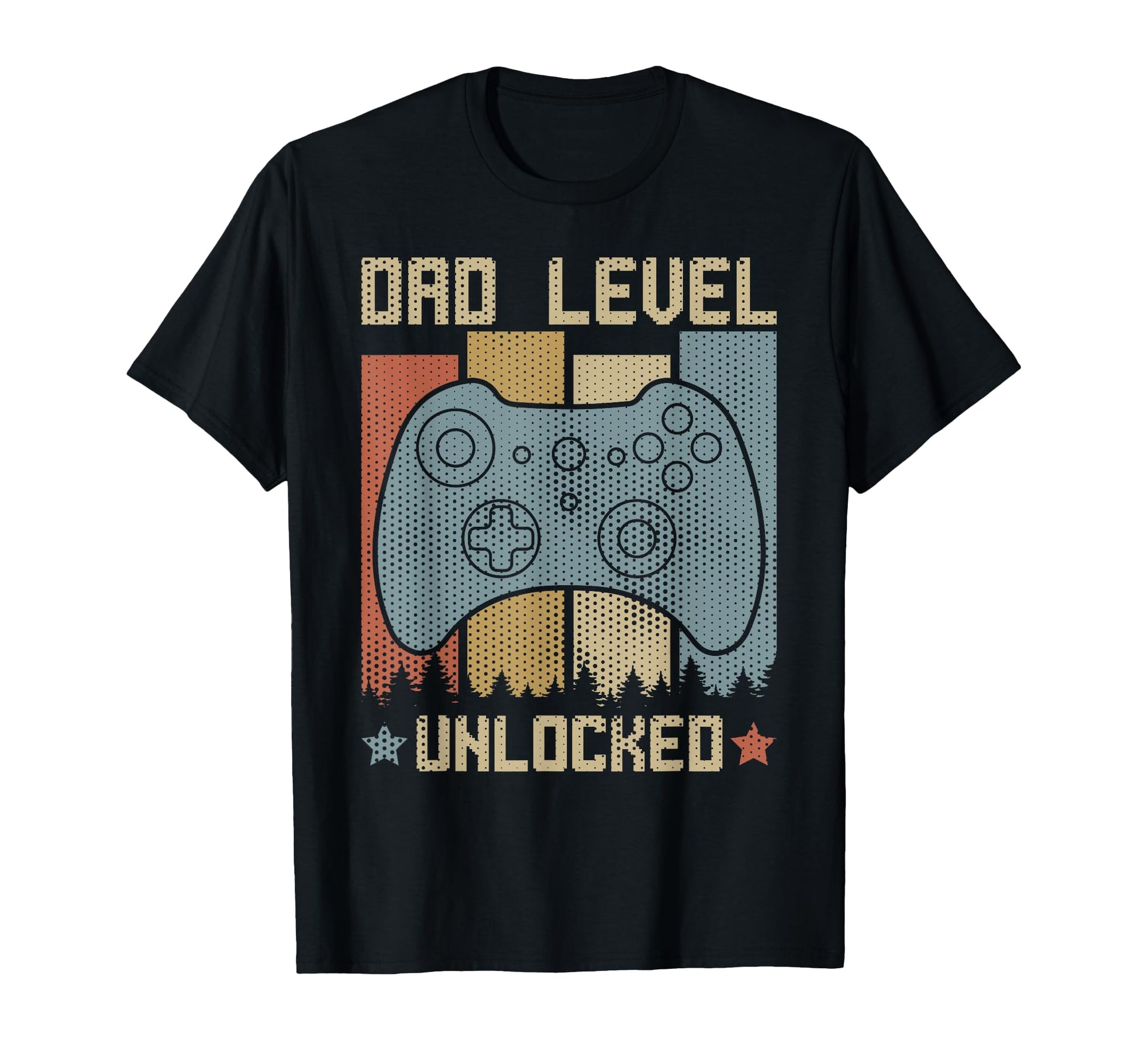 Dad Level Unlocked Funny Video Gamer T-Shirt - Custom Art Print Men Women - T-Shirt, Sweatshirt, Hoodie