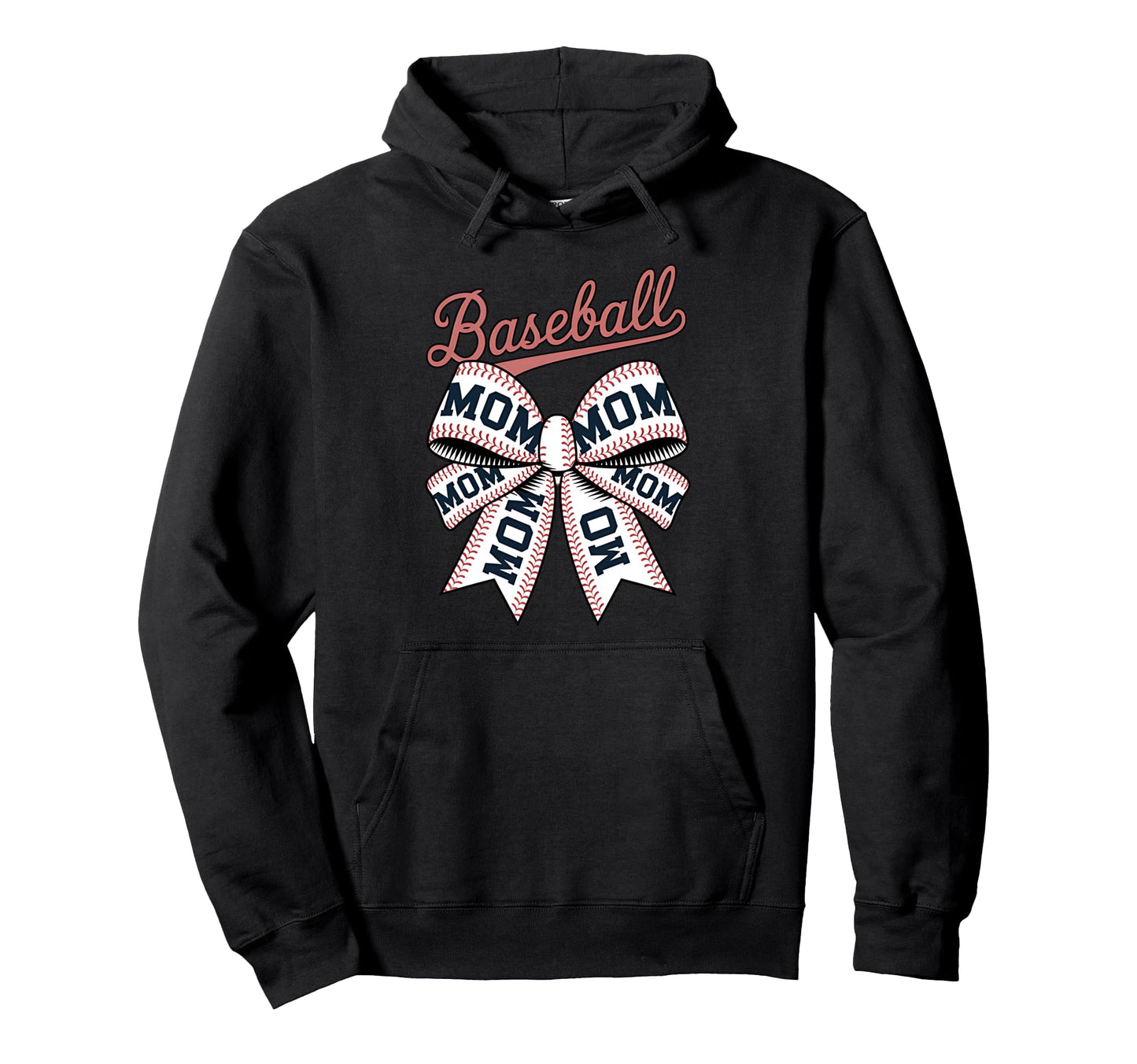 Baseball Mom Coquette Bow Hoodie - Streetwear Style Men Women - T-Shirt, Sweatshirt, Hoodie