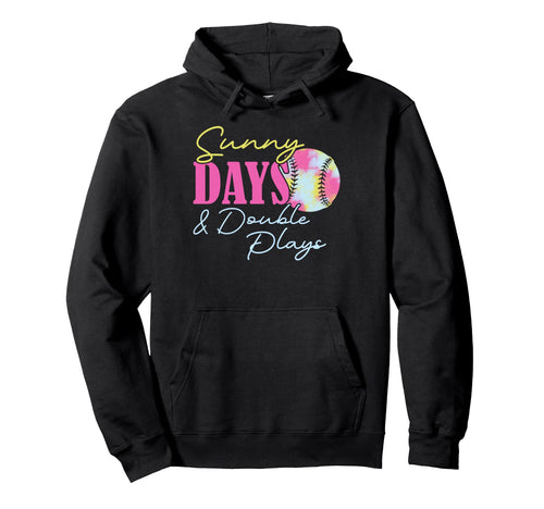 Softball Season Game Day Vibes Sunny Days Hoodie - Unique Graphic Unisex - T-Shirt, Sweatshirt, Hoodie