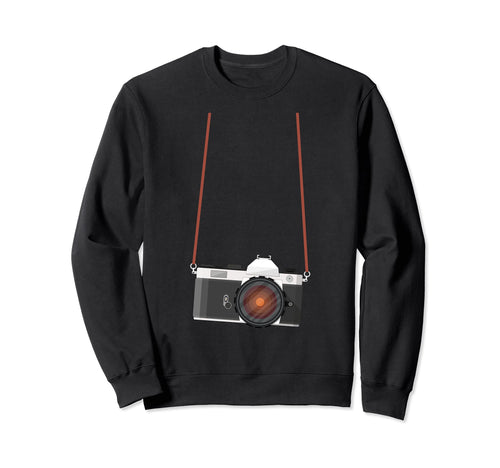 Fake Tourist Camera Holiday Vacation Sweatshirt - Trendy Graphic Unisex - T-Shirt, Sweatshirt, Hoodie