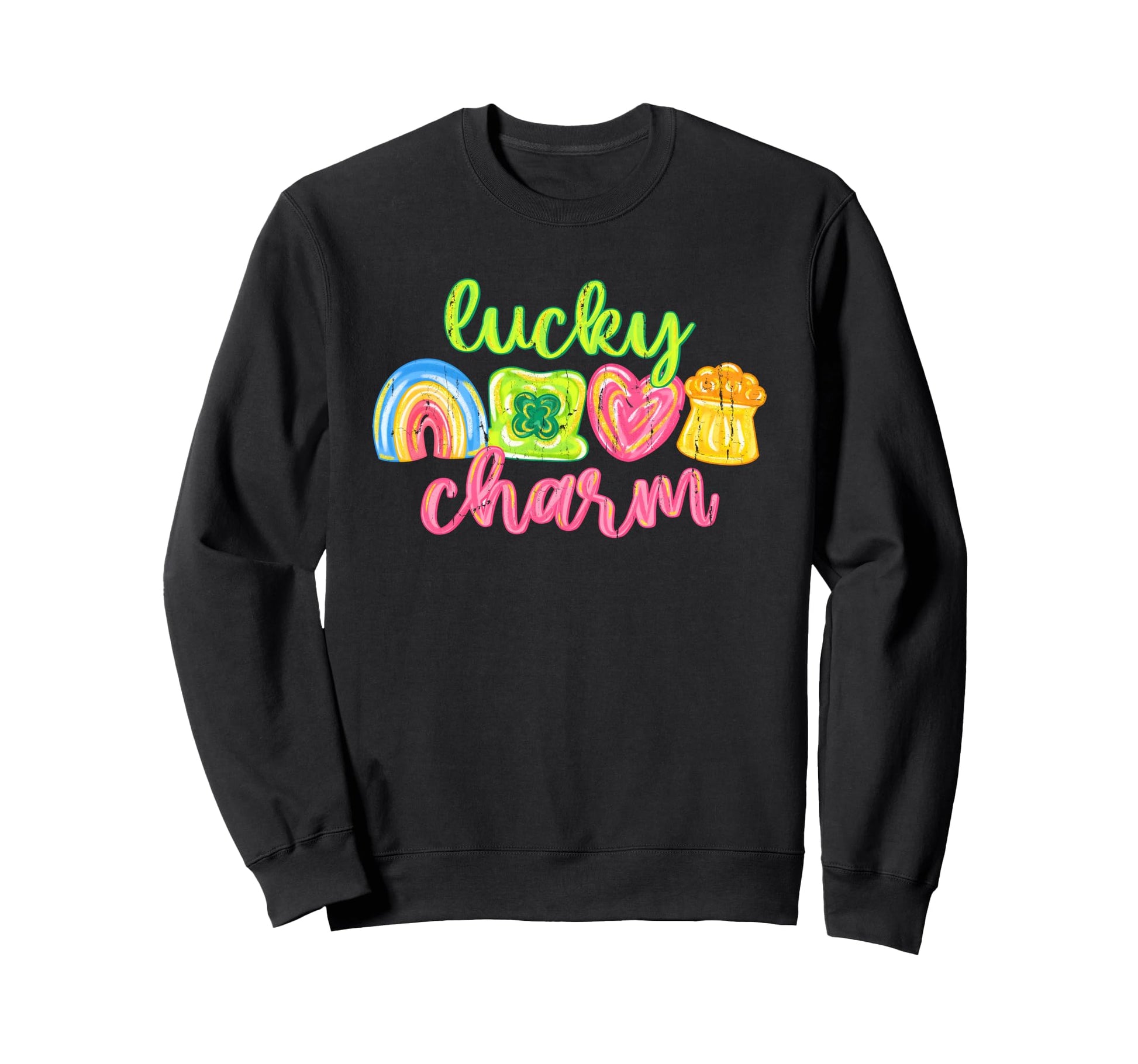 Lucky Charm St Patricks Day Sweatshirt - Unique Graphic for Adults - T-Shirt, Sweatshirt, Hoodie