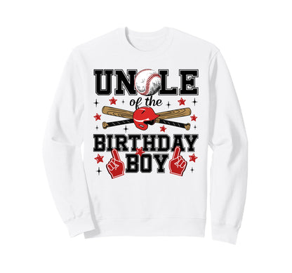 Uncle Birthday Baseball Sport Family Sweatshirt - Custom Art Print Unisex - T-Shirt, Sweatshirt, Hoodie