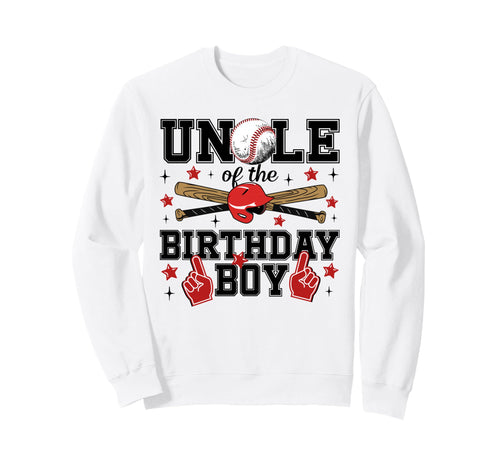 Uncle Birthday Baseball Sport Family Sweatshirt - Custom Art Print Unisex - T-Shirt, Sweatshirt, Hoodie