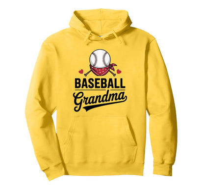 Baseball Grandma Bats Hearts And Hoodie - Aesthetic Graphic Men Women - T-Shirt, Sweatshirt, Hoodie