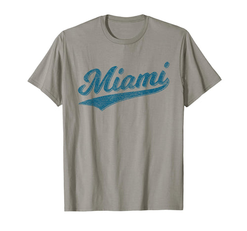 Miami Florida Varsity Script Jersey T-Shirt - Unique Graphic Unisex - T-Shirt, Sweatshirt, Hoodie