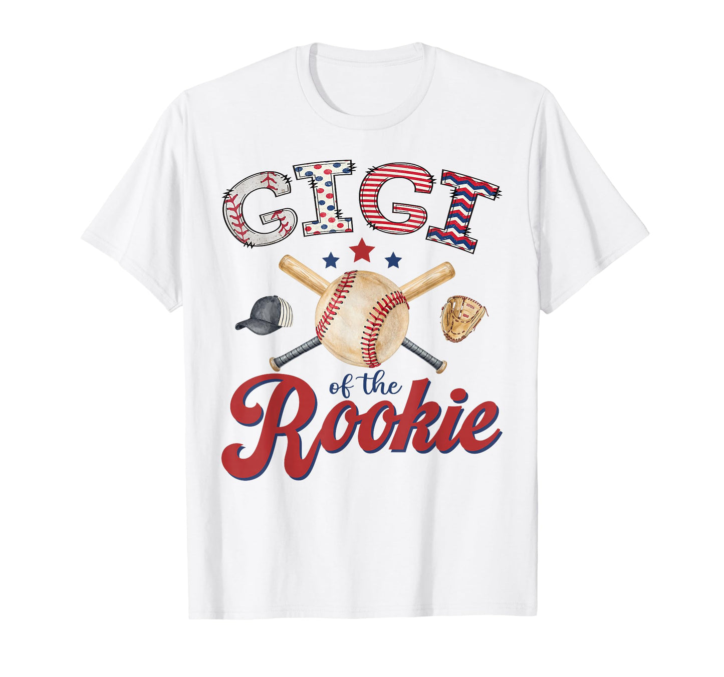 Gigi Rookie 1St Birthday Baseball Lover T-Shirt - Graphic Print Men Women - T-Shirt, Sweatshirt, Hoodie
