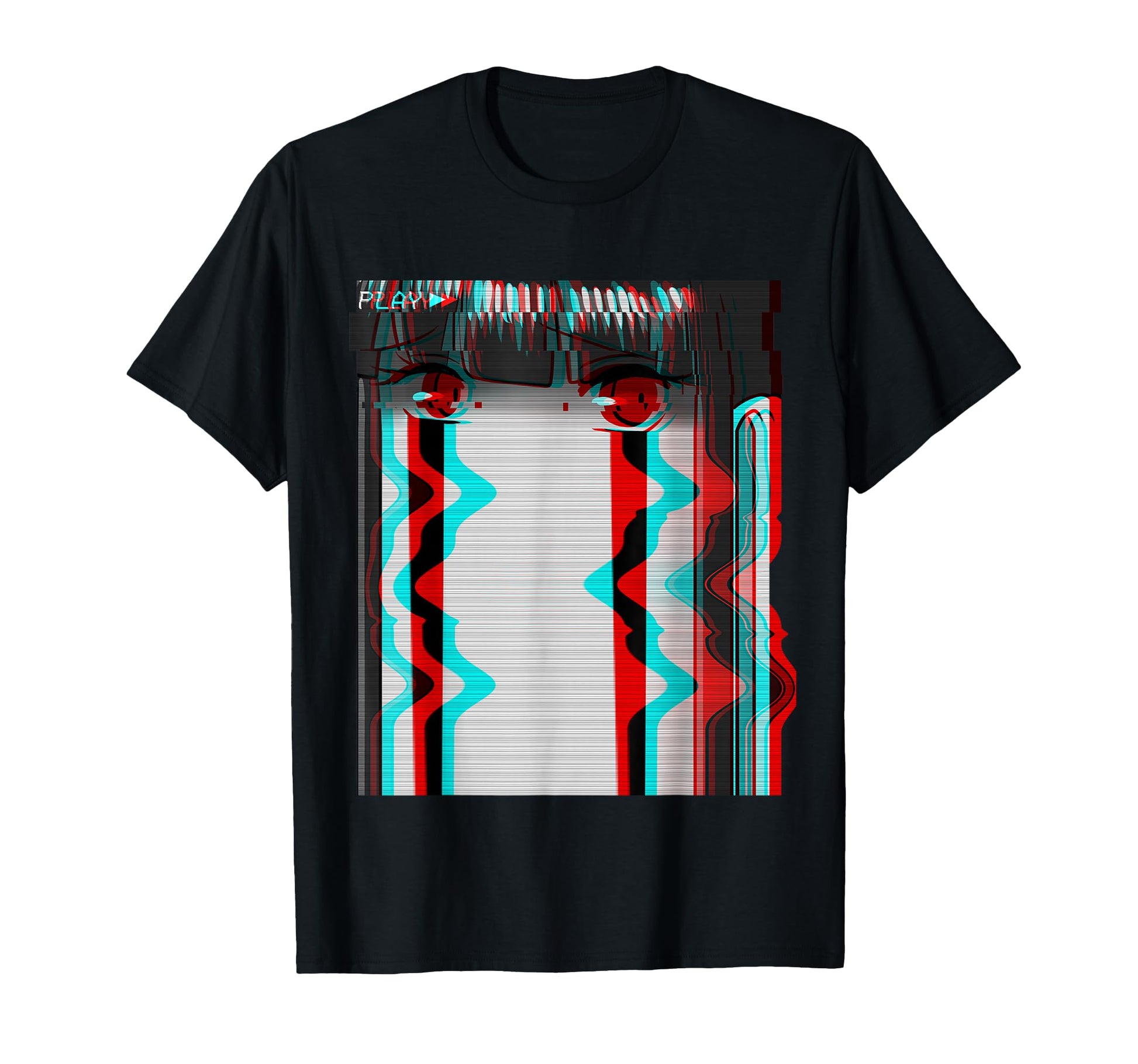 Sad Anime Eboy Egirl Otaku Harajuku T-Shirt - Graphic Print for Adults - T-Shirt, Sweatshirt, Hoodie