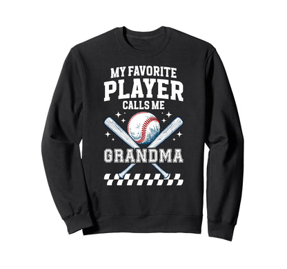 Proud Baseball Grandma Baseball Sweatshirt - Minimalist Print Men Women - T-Shirt, Sweatshirt, Hoodie