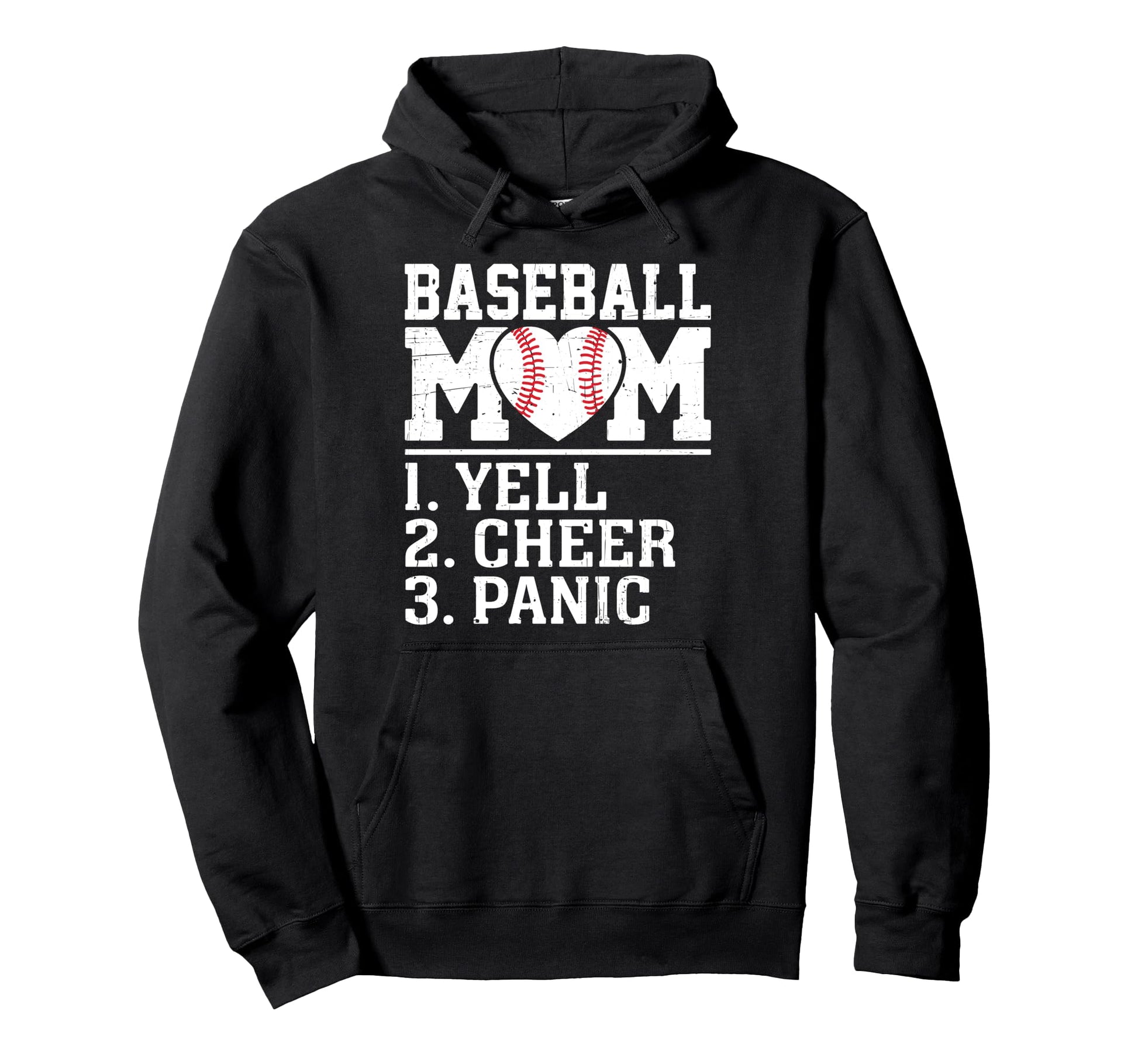 Baseball Mom Parent Player Family Hoodie - Casual Everyday Wear for Adults - T-Shirt, Sweatshirt, Hoodie