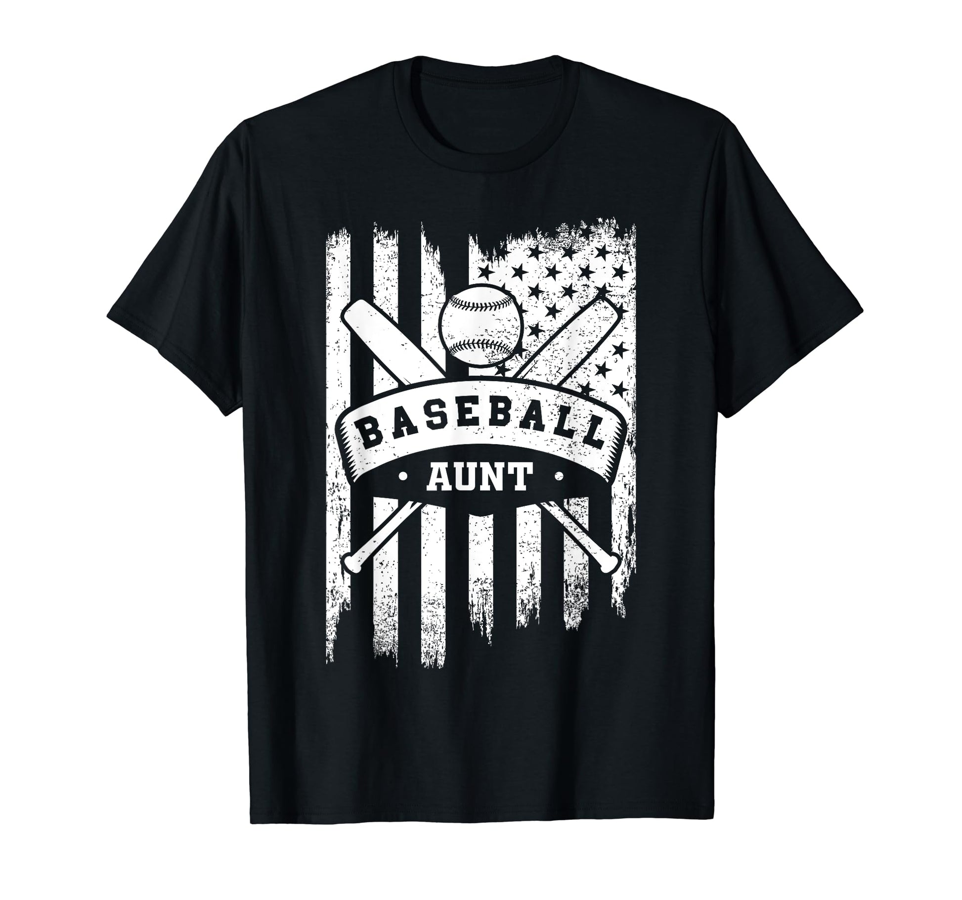 Baseball Aunt Usa American Flag Family T-Shirt - Aesthetic Graphic Unisex - T-Shirt, Sweatshirt, Hoodie