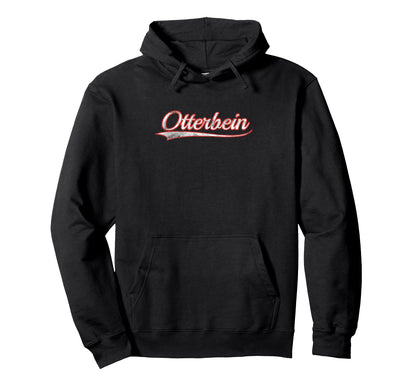 Otterbein Varsity Distressed Throwback Hoodie - Graphic Print for Adults - T-Shirt, Sweatshirt, Hoodie