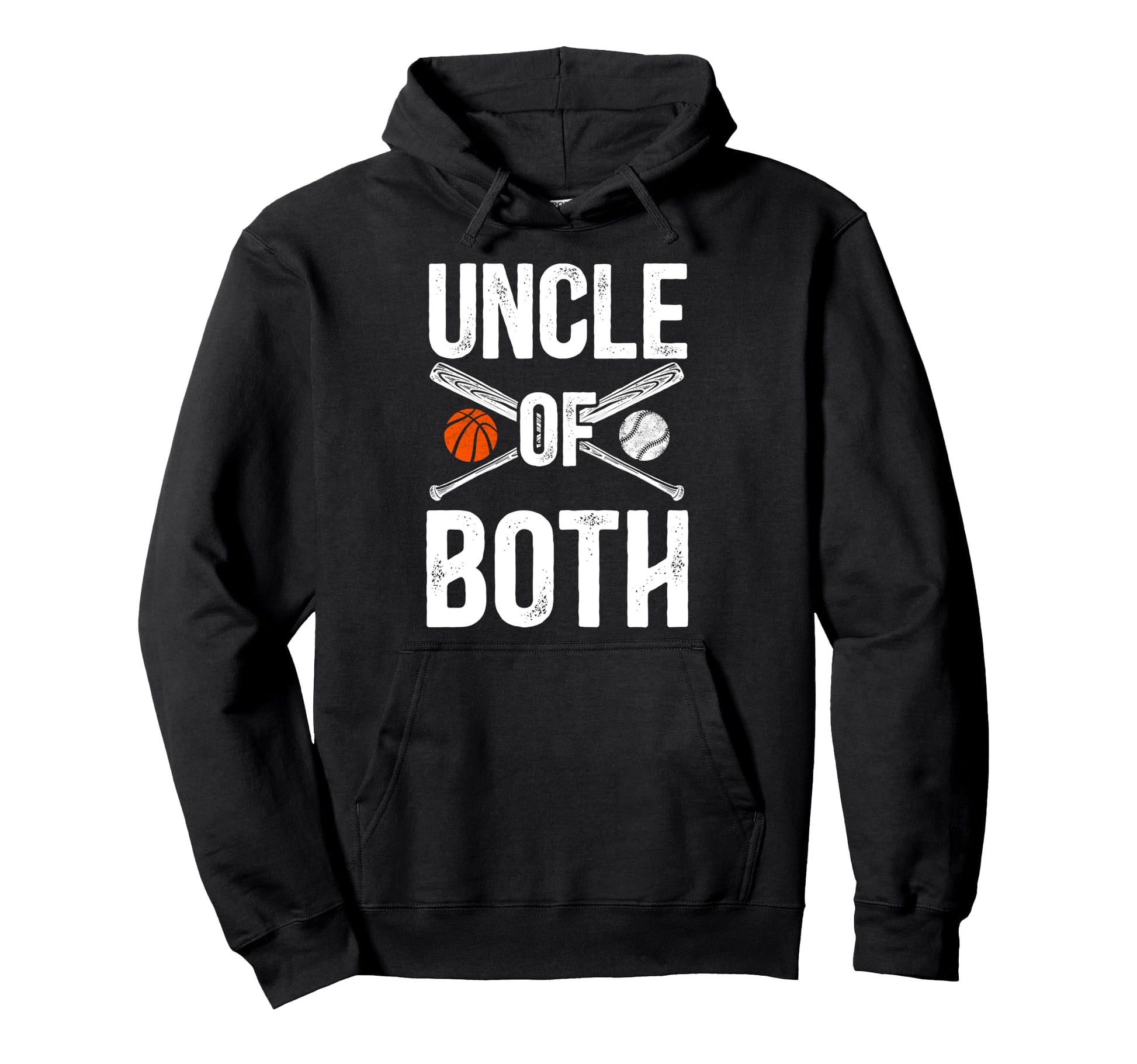 Uncle Both Baseball Basketball Uncle Hoodie - Graphic Print Men Women - T-Shirt, Sweatshirt, Hoodie