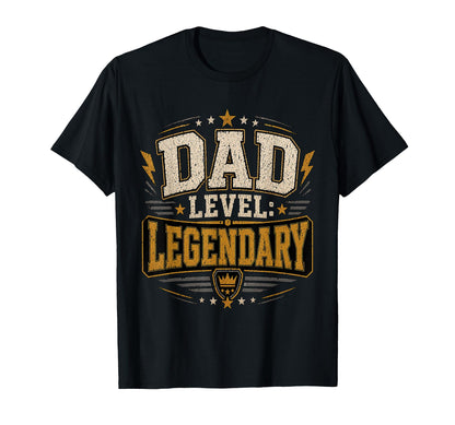 Gifts Dad Level Legendary Papa T-Shirt - Minimalist Print Men Women - T-Shirt, Sweatshirt, Hoodie
