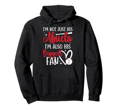 His Biggest Fan Baseball Abuela Baseball Hoodie - Minimalist Print Unisex - T-Shirt, Sweatshirt, Hoodie