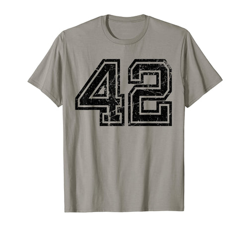 Number 42 Sports Jersey Varsity Lucky T-Shirt - Trendy Graphic Men Women - T-Shirt, Sweatshirt, Hoodie