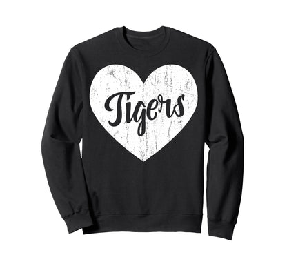 Tigers School Sports Fan Team Spirit Sweatshirt - Novelty Apparel Unisex - T-Shirt, Sweatshirt, Hoodie