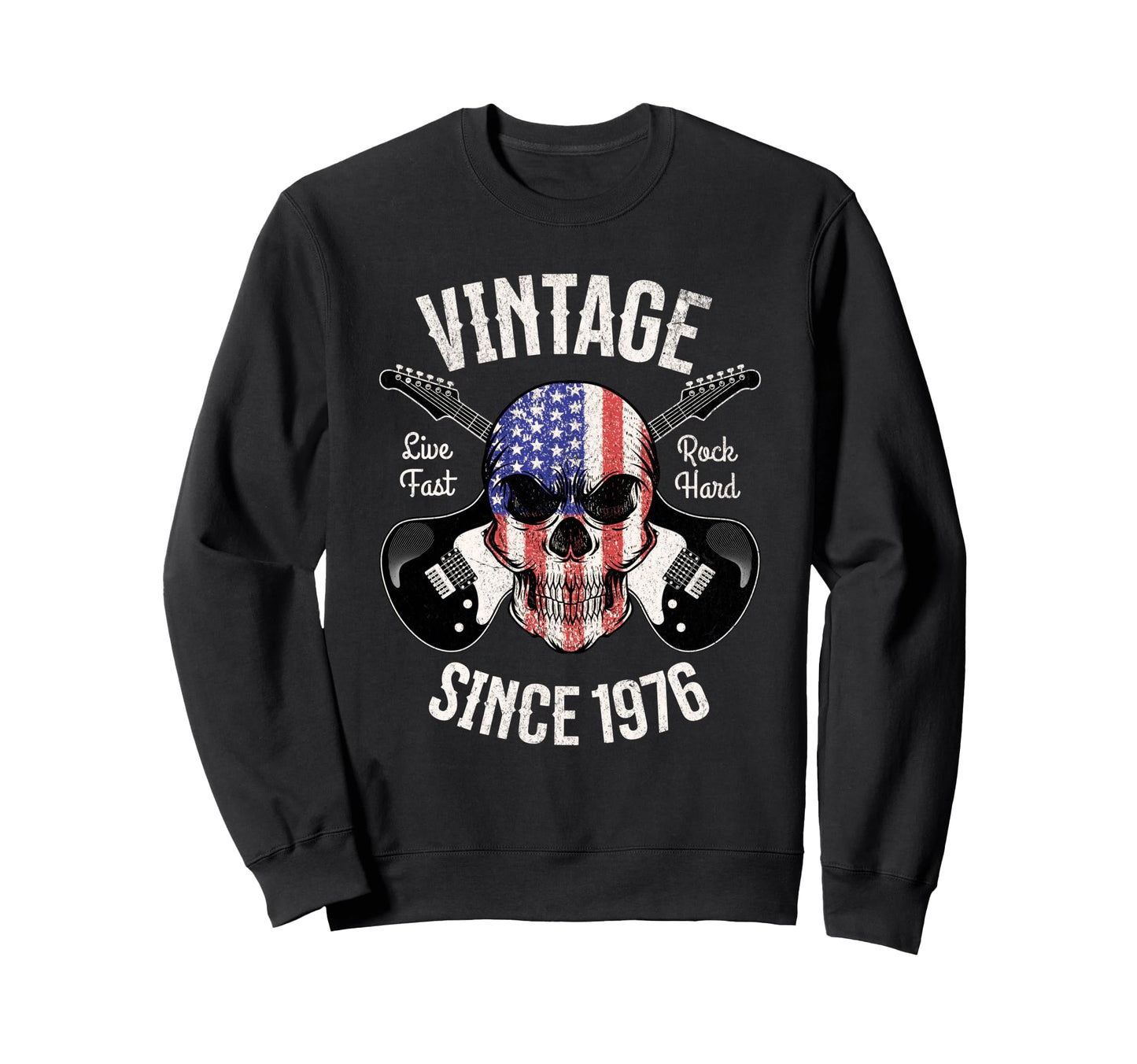 50Th Birthday Guitar Rock And Sweatshirt - Fun Novelty Design for Adults - T-Shirt, Sweatshirt, Hoodie
