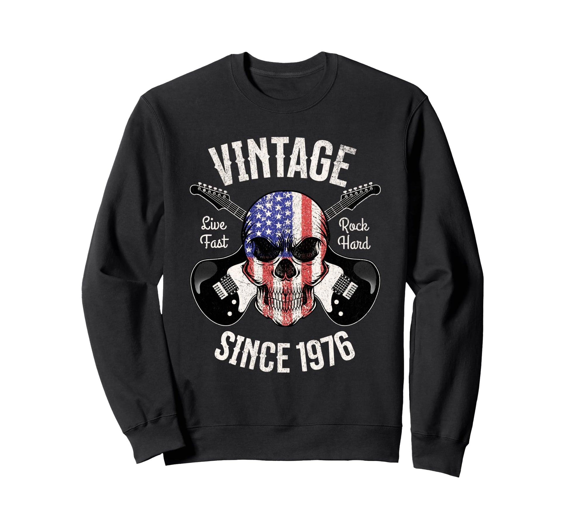 50Th Birthday Guitar Rock And Sweatshirt - Fun Novelty Design for Adults - T-Shirt, Sweatshirt, Hoodie