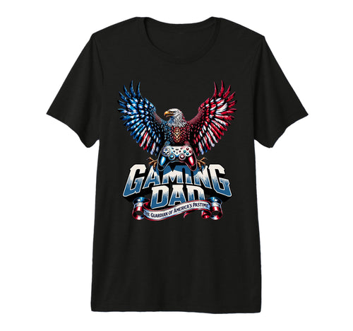 Mens Gaming Dad Patriotic Usa Tri T-Shirt - Fun Novelty Design for Adults - T-Shirt, Sweatshirt, Hoodie