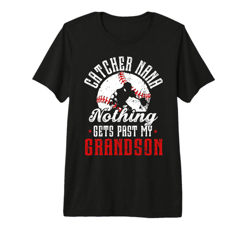 Baseball Catcher Nana Proud Nana T-Shirt - Aesthetic Graphic for Adults - T-Shirt, Sweatshirt, Hoodie