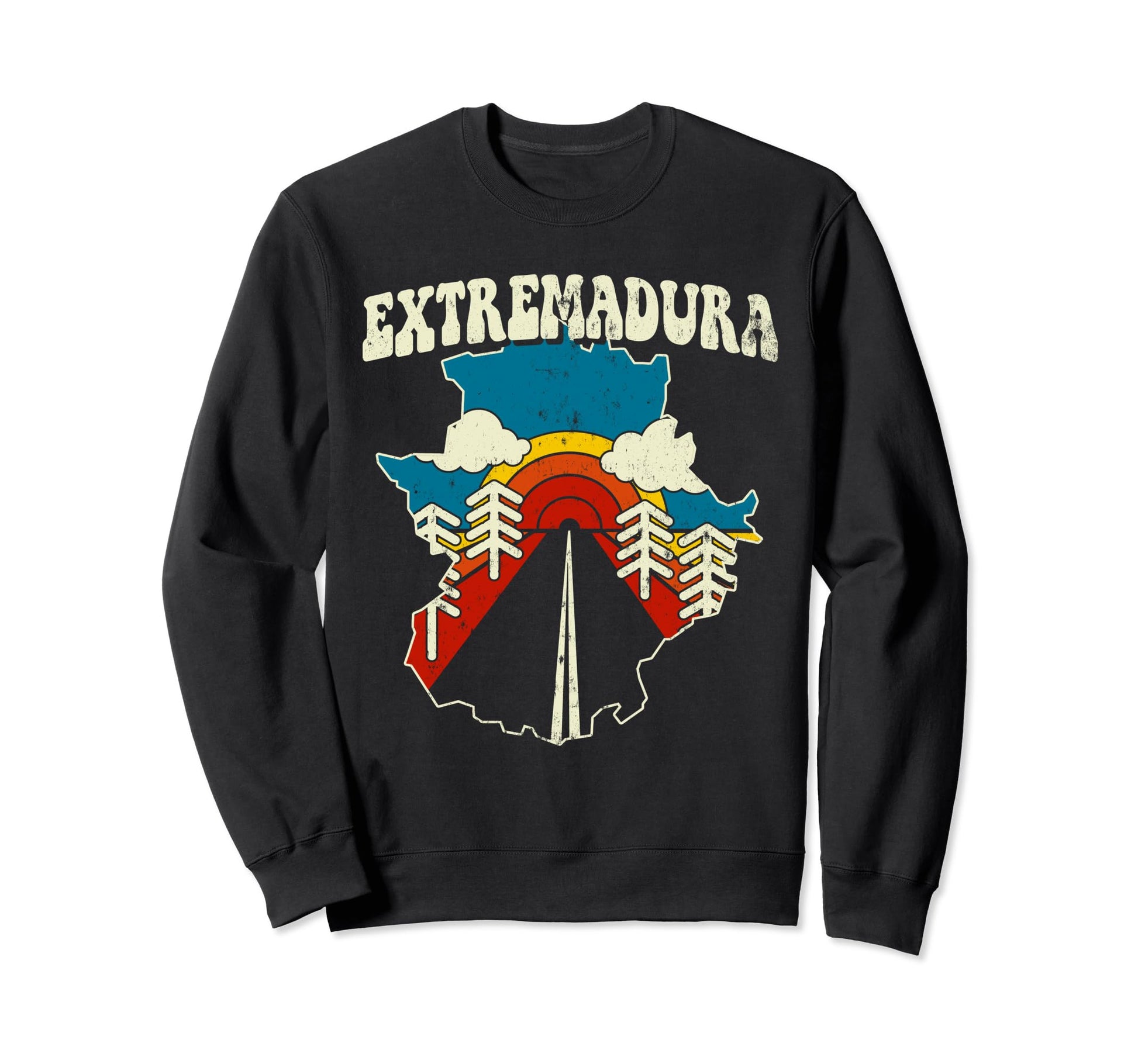 Extremadura Spain Spanish Community Sweatshirt - Unique Graphic Men Women - T-Shirt, Sweatshirt, Hoodie