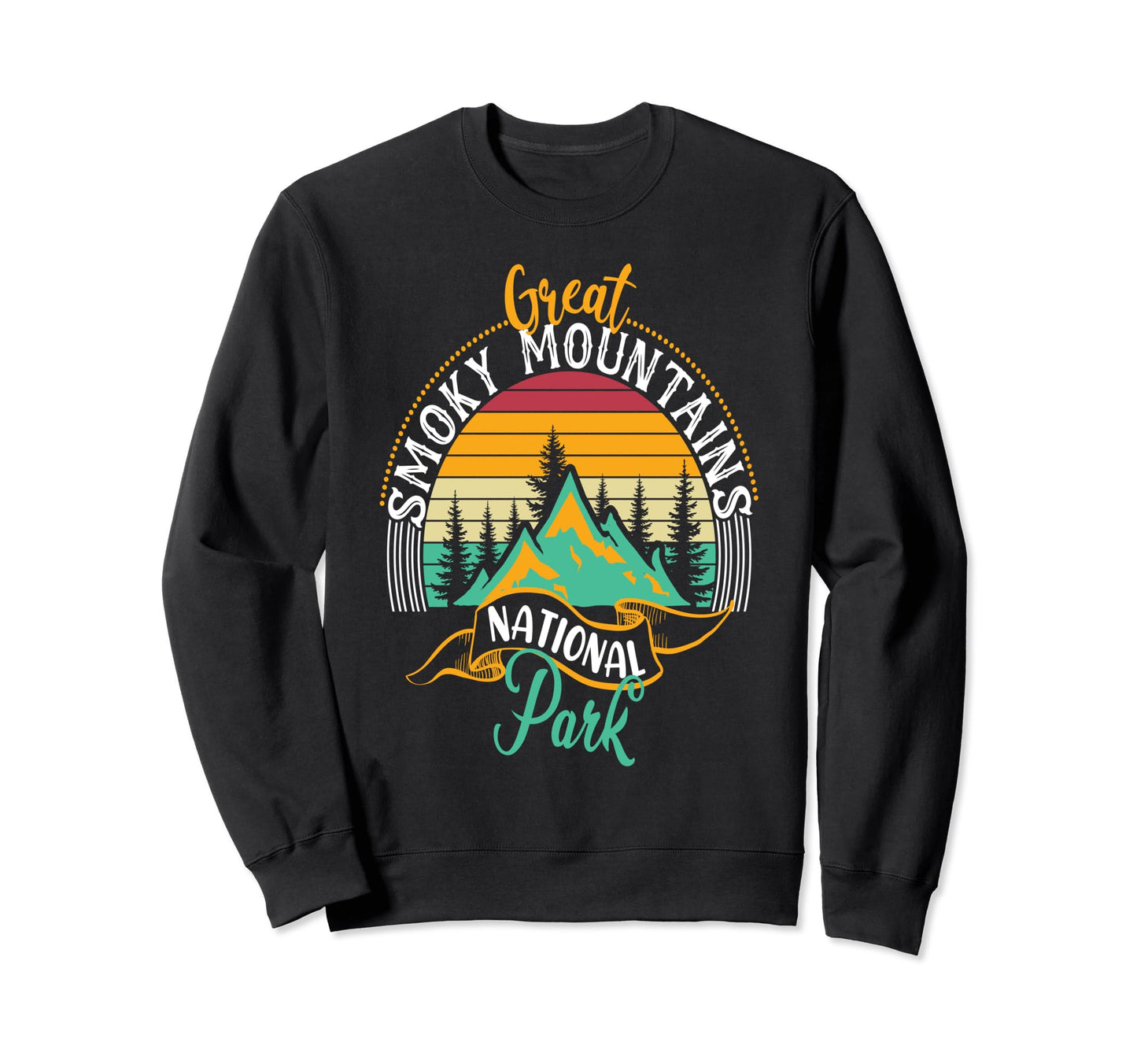 Great Smoky Mountains Us National Sweatshirt - Trendy Graphic Men Women - T-Shirt, Sweatshirt, Hoodie