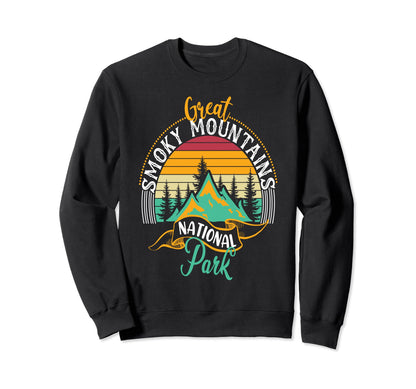 Great Smoky Mountains Us National Sweatshirt - Trendy Graphic Men Women - T-Shirt, Sweatshirt, Hoodie