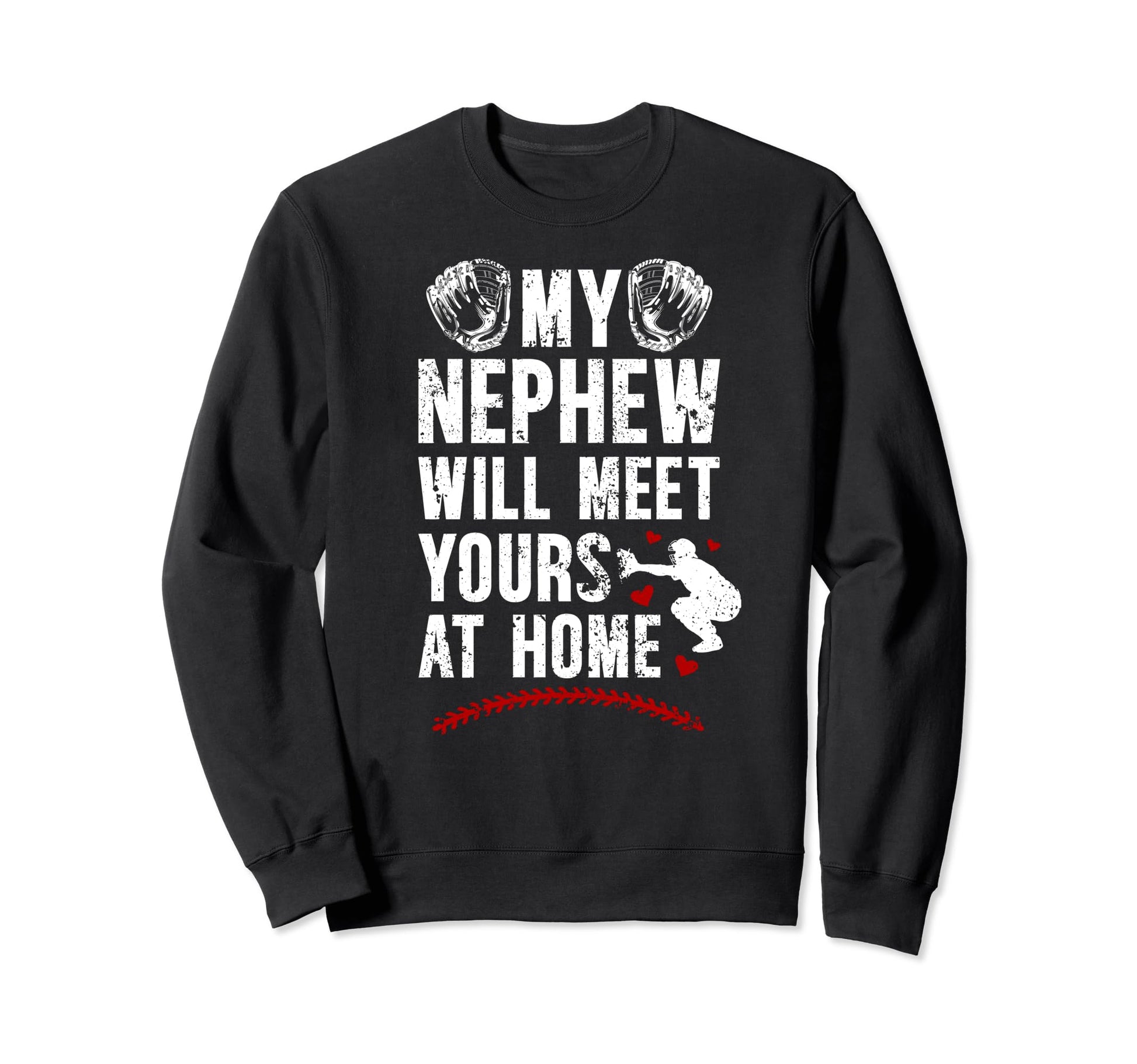 Home Baseball Catcher Aunt Baseball Sweatshirt - Unique Graphic Men Women - T-Shirt, Sweatshirt, Hoodie