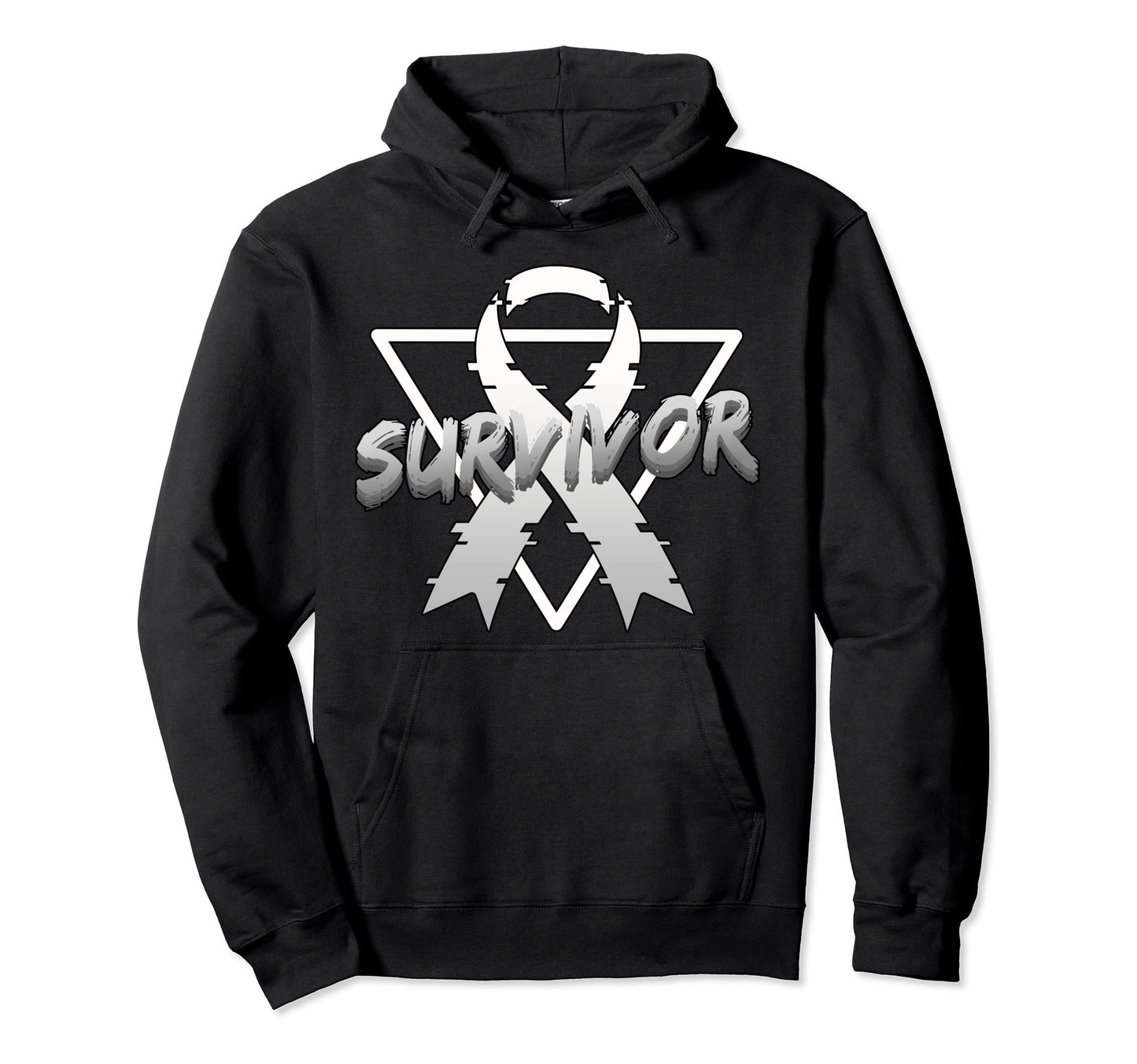 Lung Cancer Awareness Survivor Vaporwave Hoodie - Novelty Apparel Unisex - T-Shirt, Sweatshirt, Hoodie